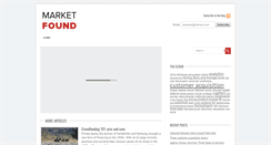 Desktop Screenshot of market-found.com